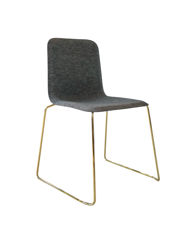 This Chair 141 - Stackable - gold/felt