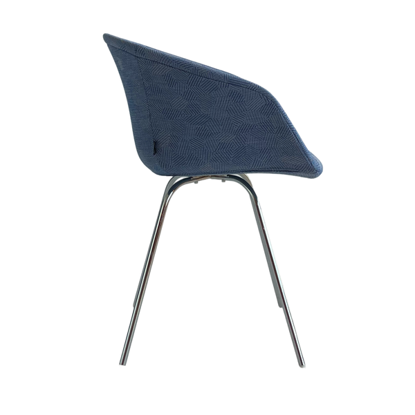 This Bucket Chair 101 - upholstered - blauw gemeleerd