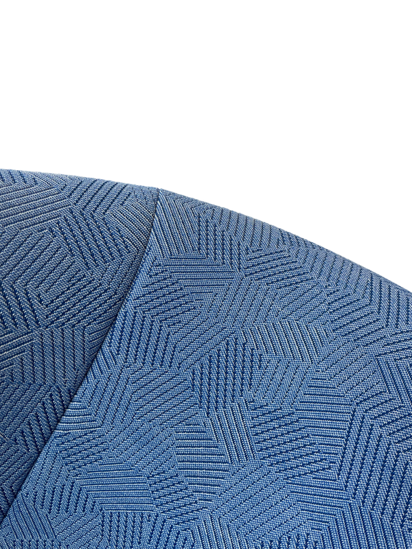 This Bucket Chair 101 - upholstered - blauw gemeleerd