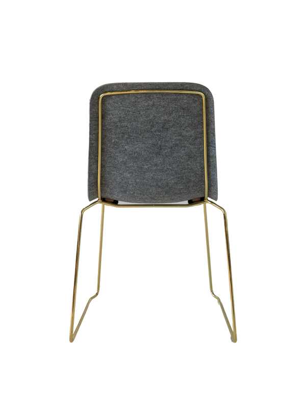 This Chair 141 - Stackable - gold/felt