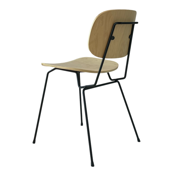 D-chair 101 - upholstered - beech fineer clear coated