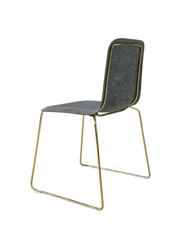 This Chair 141 - Stackable - gold/felt