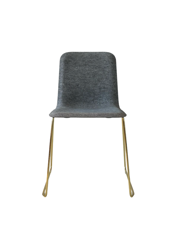 This Chair 141 - Stackable - gold/felt